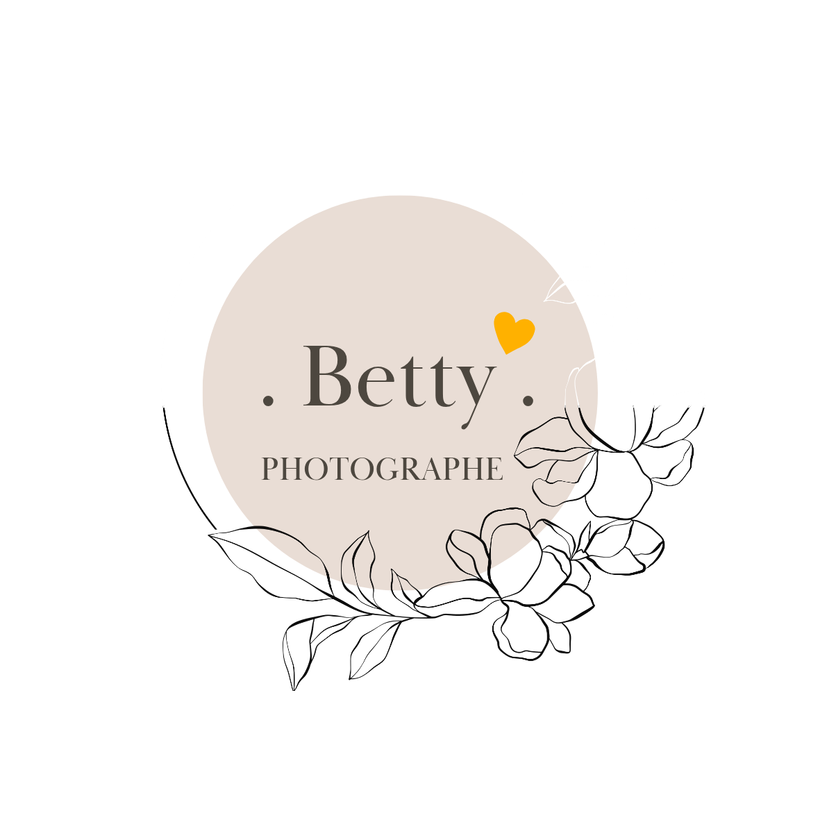Logo Betty Photographe - Photographe professionnel Pays de Retz